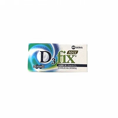 Uni-Pharma D3 Fix Max Βιταμίνη D3, 4000iu 60tabs