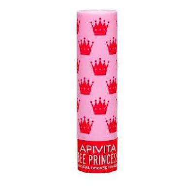 Apivita Lip Care Bee Princess Bio-Eco Balm with Apricot & Honey & 100% natural ingredients, 4.4 gr