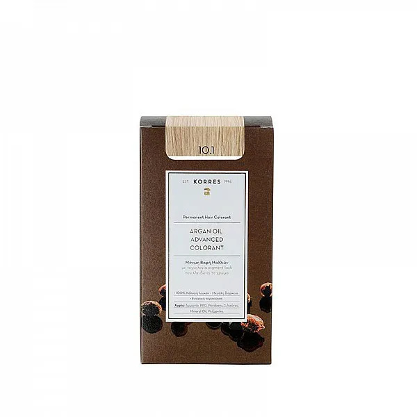 Korres Argan Oil Advanced Colorant 10.1 Ξανθό Πλατίνας Σαντρέ