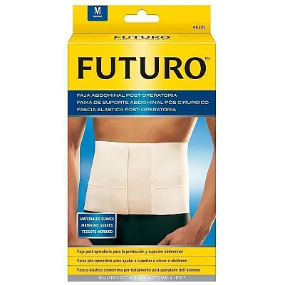FUTURO™ ΜΕΤΕΓΧΕΙΡΗΤΙΚΗ ΖΩΝΗ ΣΥΓΚΡΑΤΗΣΗΣ ΚΟΙΛΙΑΚΗΣ ΧΩΡΑΣ. (Κορσές) Μέγεθος Medium Χρώμα Λευκό (Τεμάχιο 1) code 46201