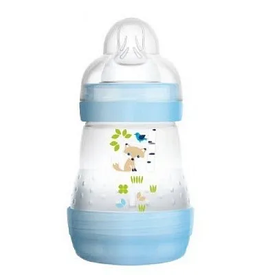 Mam Anti Colic- Anti Colic Bottle with Silicone Nipple, 0+ Months, 160ml