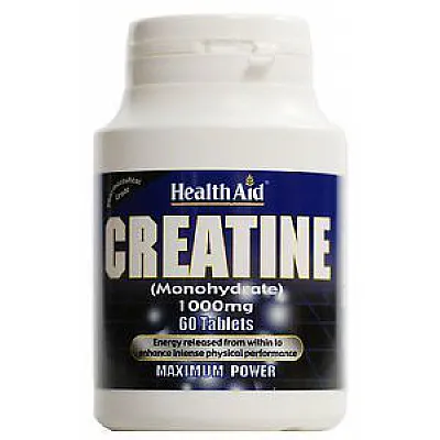Health Aid Creatine Monohydrate 1000mg, 60 tabs