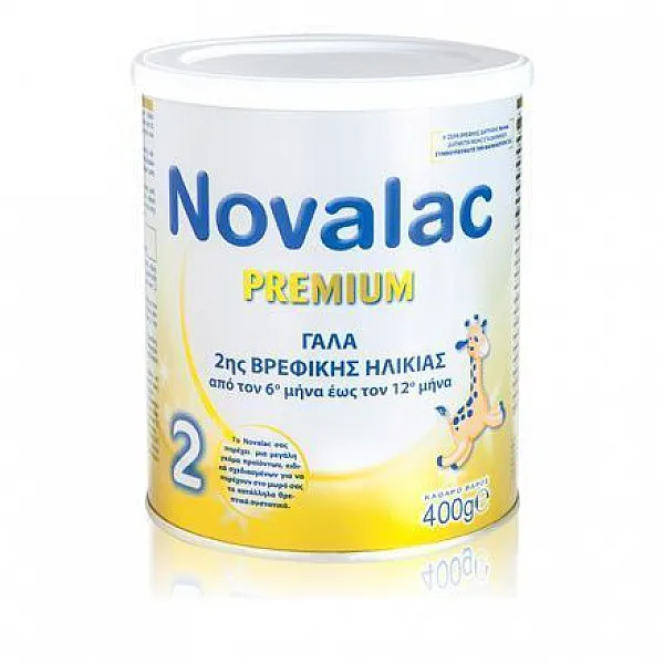Novalac Premium 2 Γάλα 2ης Βρεφικής Ηλικίας από τον 6ο Μήνα έως τον 12ο Μήνα 400gr