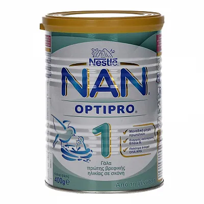 Nestle NAN 1 OptiPro Γάλα σε Σκόνη 1ης Βρεφικής Ηλικίας 400gr
