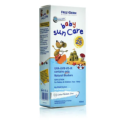 Frezyderm Baby Sun Care SPF25 Βρεφικό Αντηλιακό Γαλάκτωμα Προσώπου & Σώματος, 100ml