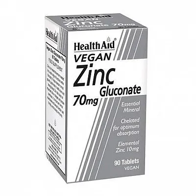 HEALTH AID ZINC GLUCONATE 70MG, 90 tablets