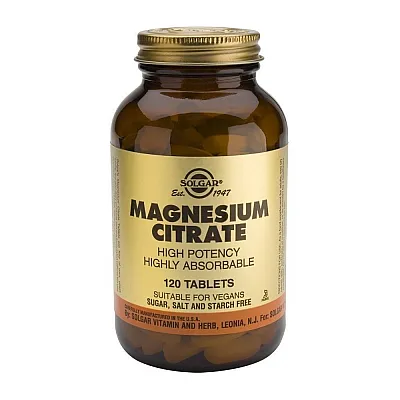 Solgar CITRATE MAGNESIUM 200mg, tabs 120s