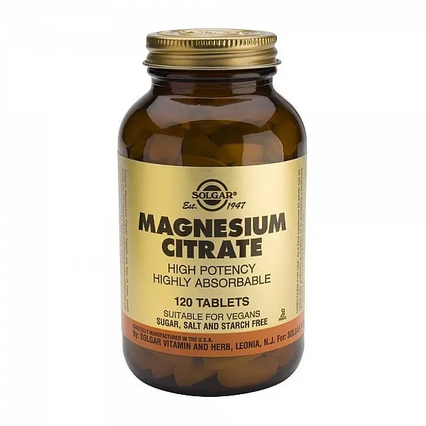 Solgar CITRATE MAGNESIUM 200mg, tabs 120s