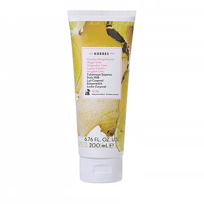 Korres Body Milk Ginger Lime Γαλάκτωμα Σώματος Τζίντζερ Μοσχολέμονο 250ml