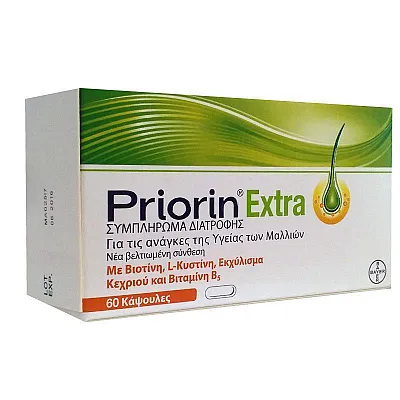 Priorin Extra Συμπλήρωμα Διατροφής κατά της Τριχόπτωσης, 60 caps