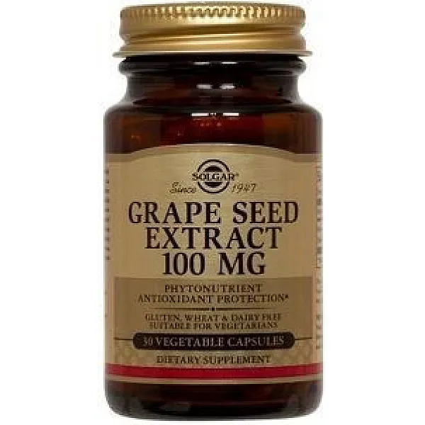 Solgar Grape Seed Extract 100mg 30 φυτικές κάψουλες