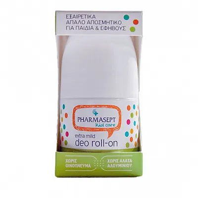 Pharmasept Deo Roll-on Extra mild deodorant for children and teenagers with natural derived ingredients, 50ml