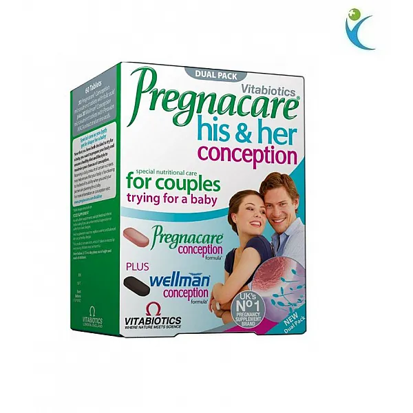 Vitabiotics Pregnacare His & Her Conception, για Ζευγάρια που Προσπαθούν για Μωρό, 60 Tablets
