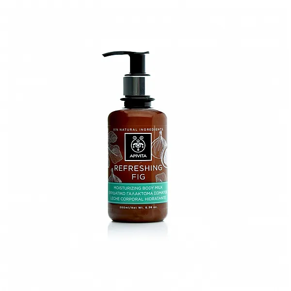 Apivita Refreshing Fig Moisturizing Body Milk, Ενυδατικό Γαλάκτωμα Σώματος 200ml