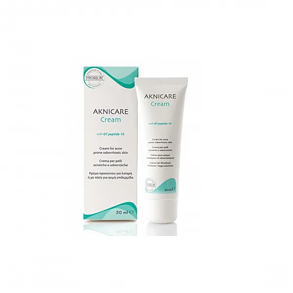 Synchroline Aknicare Cream Λεπτόρρευστη Κρέμα Προσώπου με Σμηγματορρυθμιστική και Ενυδατική Δράση 50ml