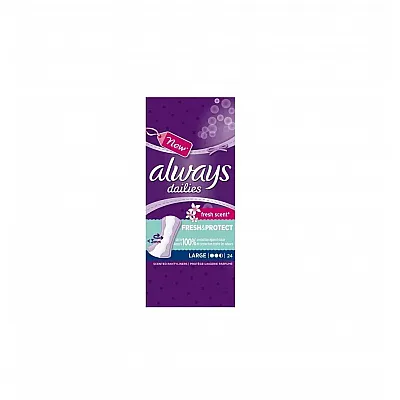 Always Dailies Extra Protect Large Fresh Σερβιετάκια, 24 Τεμάχια