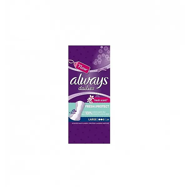 Always Dailies Extra Protect Large Fresh Σερβιετάκια, 24 Τεμάχια