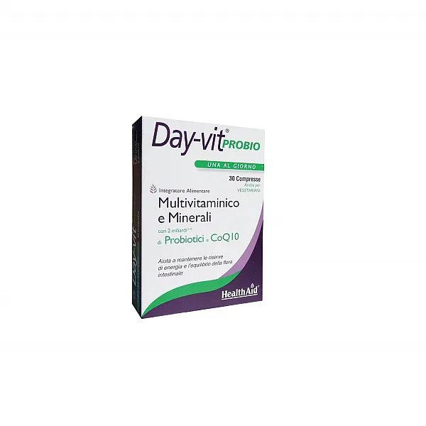 Health Aid Day-Vit Probio 2 Billion Probiotic & CoQ10,30tabs