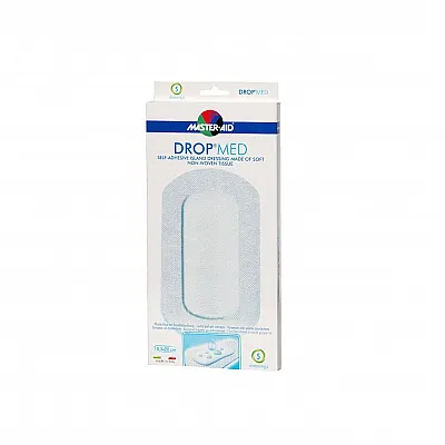 Master Aid Drop Med 10,5x20 cm Αυτοκόλλητη υποαλλεργική γάζα, 5τμχ