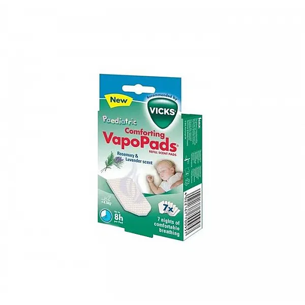 Vicks Vapopads Pediatric Rosemary & Lavender x 7 Τμχ