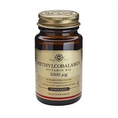 Solgar Vitamin B-12 (Methylcobalamin) 1000μg 30 nugets