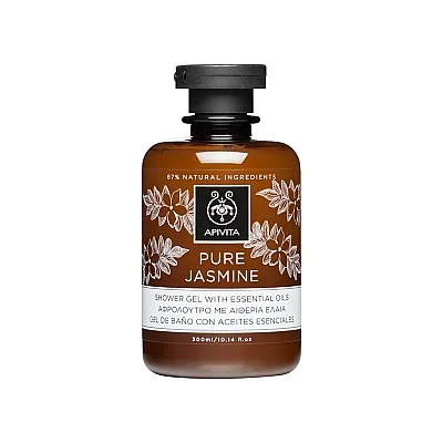 Apivita Pure Jasmine Shower Gel with Essential Oils, 300ml