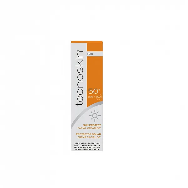 Tecnoskin Sun Protect Facial Cream SPF50+ Αντηλιακή Κρέμα Προσώπου, 50ml