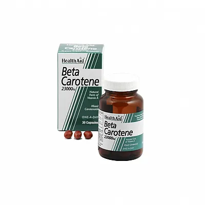 Health Aid BETA CAROTENE 15mg, 30caps