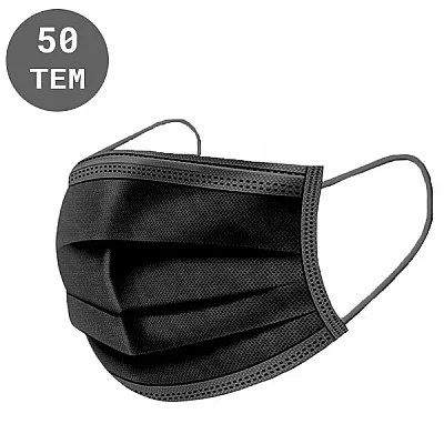 50pcs Black Surgical Mask