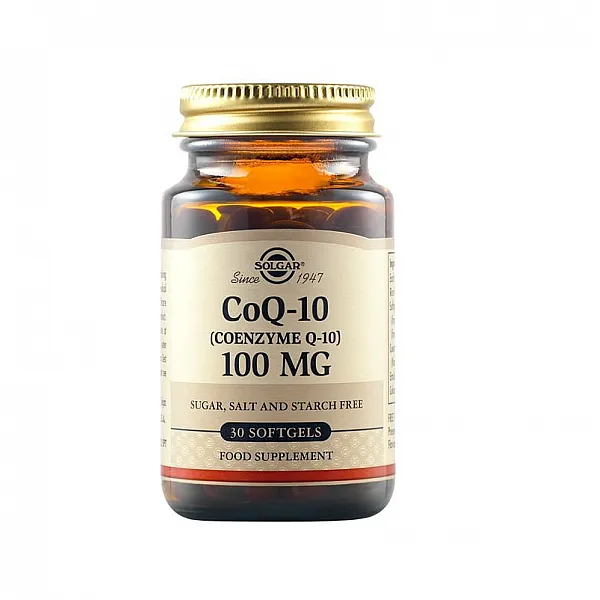 Solgar CoQ-10 100mg Συμπλήρωμα διατροφής με αντιοξειδωτικές ιδιότητες 30 μαλακές κάψουλες