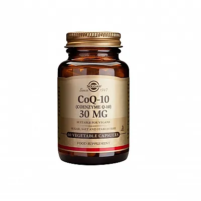 Solgar CoQ-10 30mg Συμπλήρωμα διατροφής με αντιοξειδωτικές ιδιότητες 60 μαλακές κάψουλες