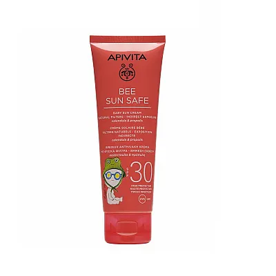Apivita Bee Sun Safe Baby Sun Cream SPF30 Βρεφική Αντηλιακή Κρέμα Υψηλής Προστασίας με Καλέντουλα & Πρόπολη, 100ml