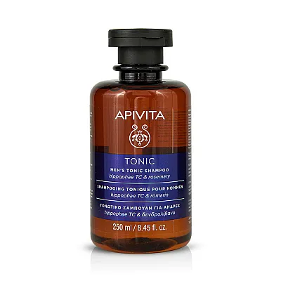 Apivita Men's Tonic Shampoo with Hippophae TC & Rosemary, 250ml