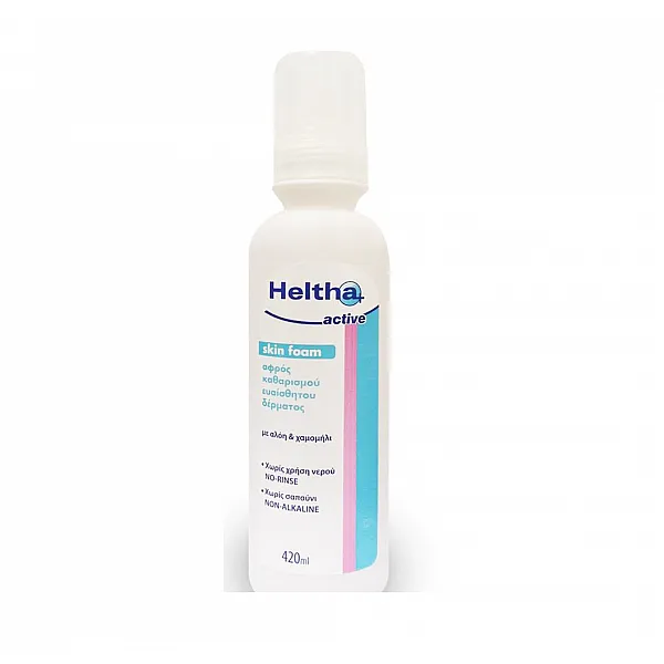 Heltha+ Active Skin Foam Αφρός Καθαρισμού Χωρίς Χρήση Νερού 420ml