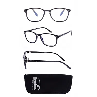 Presbyopia Glasses  Readers  Bl136 (black) Blue Light Block - Degree (+0,00)