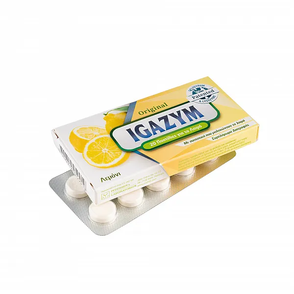 Igazym Original Παστίλιες που Μαλακώνουν το Λαιμό με Άρωμα Λεμόνι 20τμχ