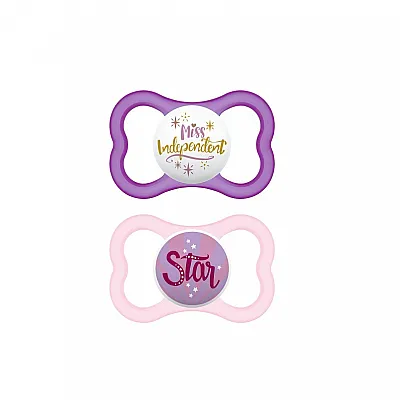 Mam Air (275S) Silicone Orthodontic Pacifier, for babies 16m +, 2 pieces