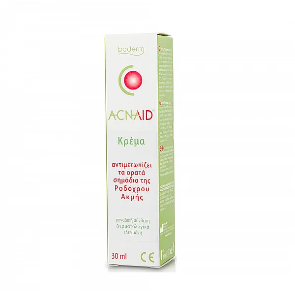 Boderm Acnaid Cream Κρέμα Αντιμετώπισης της Ροδόχρου Ακμής, 30ml