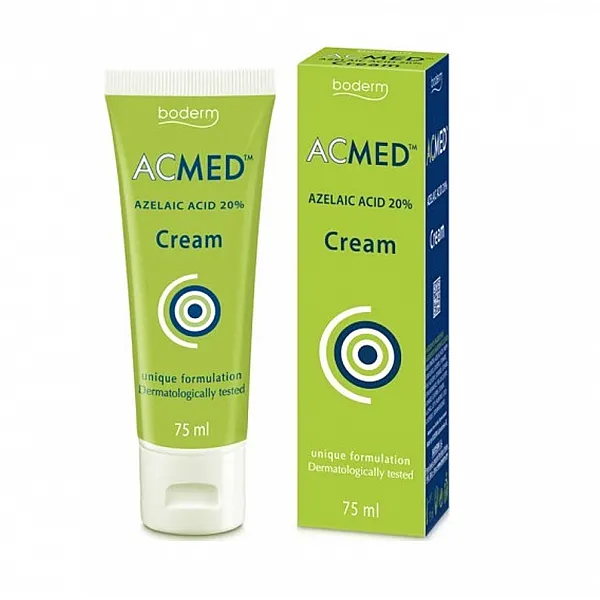 Boderm Acmed Azelaic Acid 20% 24ωρη Αναπλαστική Κρέμα Προσώπου για Λιπαρές Επιδερμίδες κατά της Ακμής 75ml