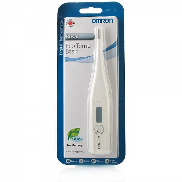 Omron Eco-Temp Basic Ψηφιακό Θερμόμετρο 60”, 1 τεμάχιο