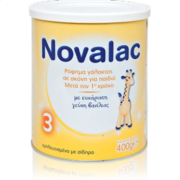 Novalac 3 Ρόφημα Γάλακτος σε Σκόνη για Παιδιά μετά τον 1ο Χρόνο, 400gr