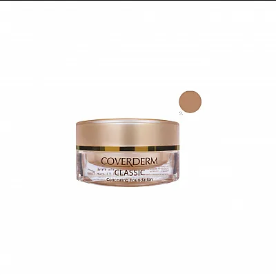 COVERDERM Classic (9) Αδιάβροχο μέικαπ υψηλής κάλυψης, 24ωρης αντοχής, SPF30 15ml