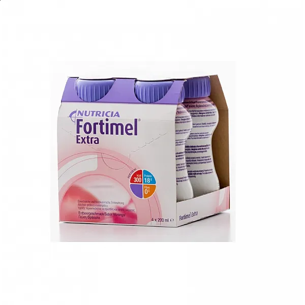 Nutricia Fortimel Extra 4 x 200ml Φράουλα