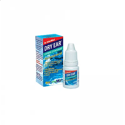 Intermed Dry Ear Drops Ωτικές Σταγόνες Αφαίρεσης Νερού, 10 ml