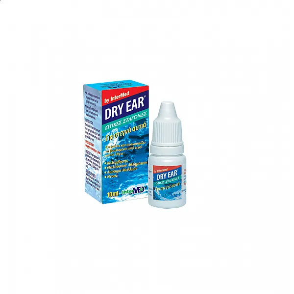 Intermed Dry Ear Drops Ωτικές Σταγόνες Αφαίρεσης Νερού, 10 ml