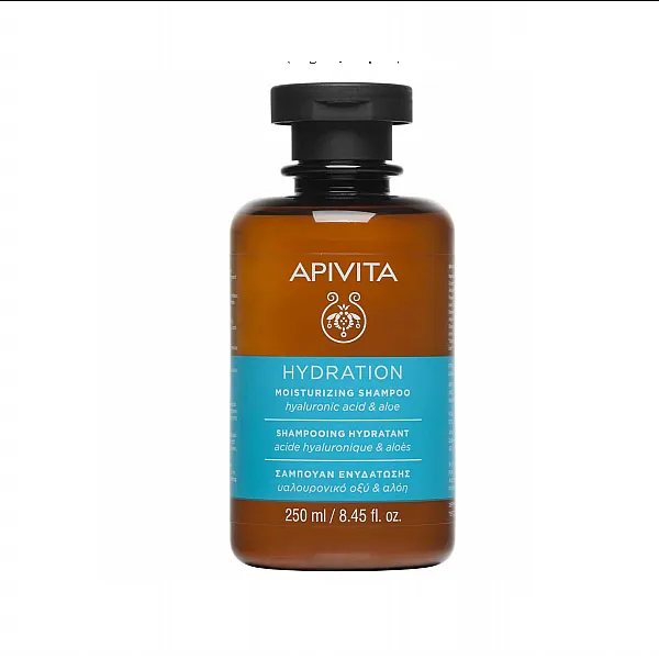 Apivita Moisturizing Σαμπουάν Ενυδάτωσης με Υαλουρονικό Οξύ & Αλόη 250ml
