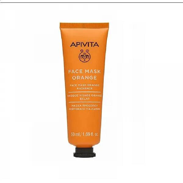 Apivita Face Mask Orange Μάσκα Λάμψης Προσώπου με Πορτοκάλι για Όλους τους Τύπους Επιδερμίδας, 50ml