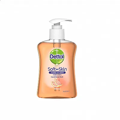 Dettol Αντιβακτηριδιακό Υγρό Κρεμοσάπουνο με Αντλία Grapefruit 250ml